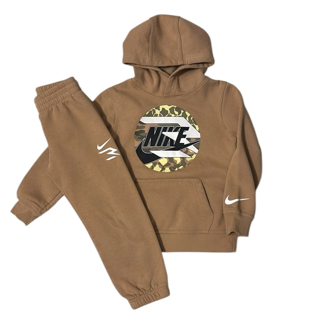 Nike Kids Tan Hoodie and Joggers Set